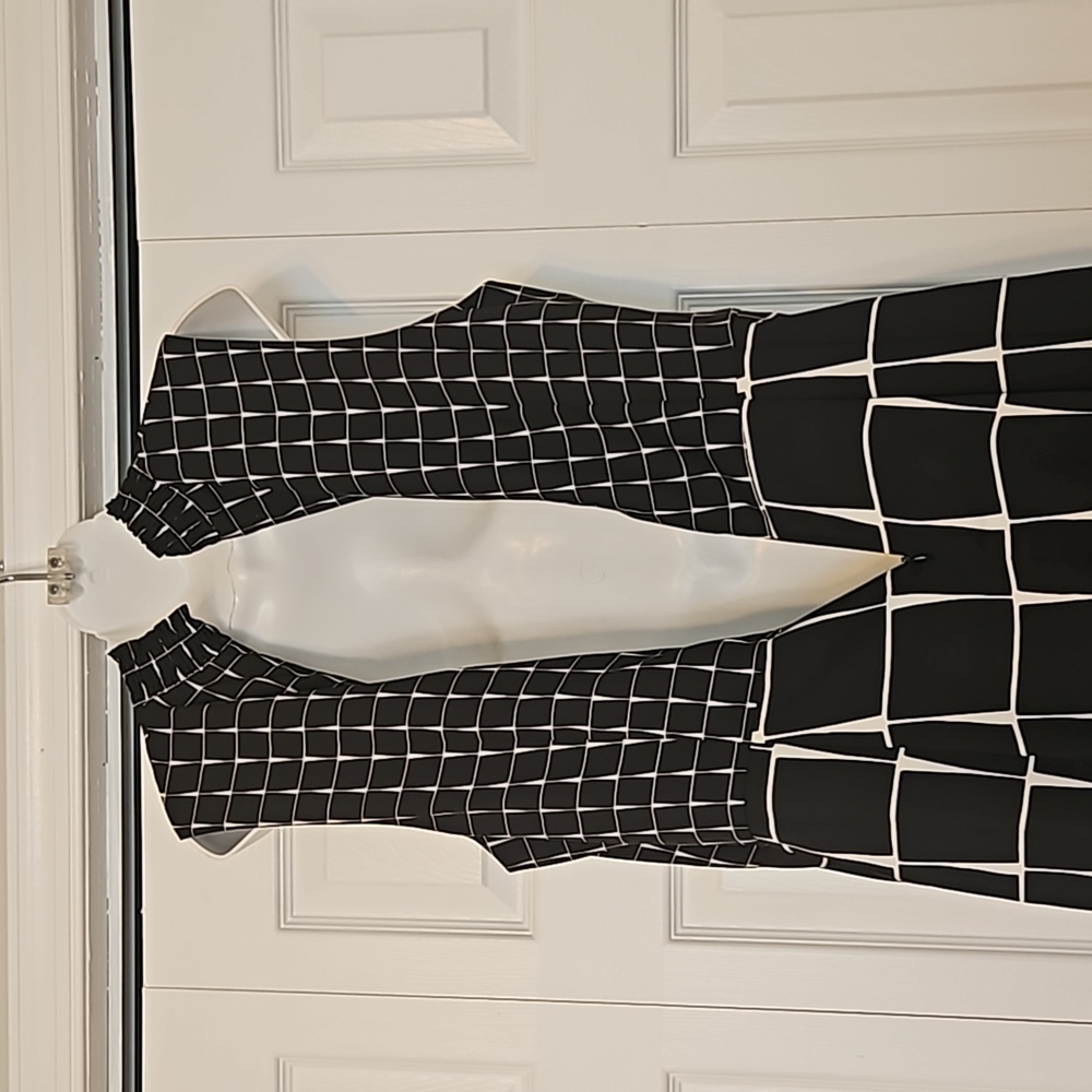 Who What Wear Black and White Dress - Picture 5 of 8